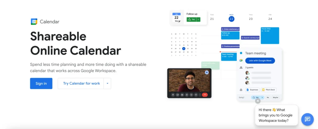 free calendly alternative - google calendar 